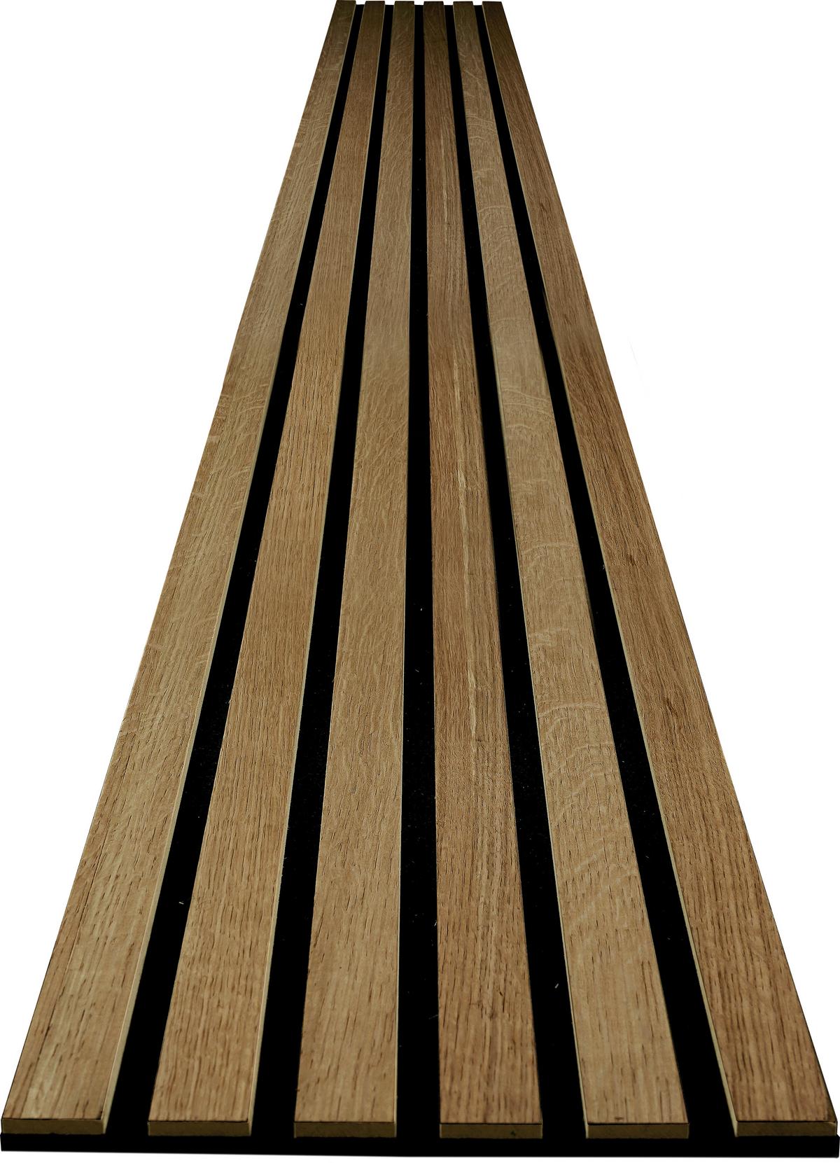 Akustikpaneel Eiche Rustikal - Eichefarben, KONVENTIONELL, Holz/Kunststoff (250/30/1.1cm) - Novel
