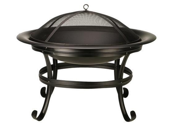 Feuerkorb BBQ - Schwarz, MODERN, Metall (77/17cm)