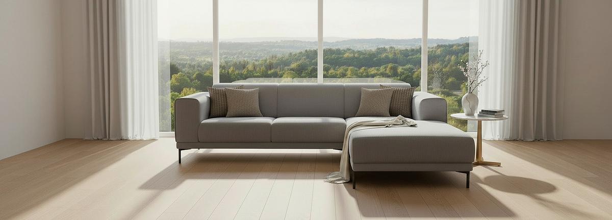 Ecksofa Erno Grau S: 262 Cm - Schwarz/Grau, Design, Textil (262/183cm) - MID.YOU