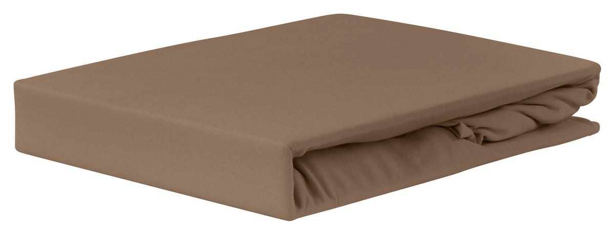 Spannleintuch Jardena Taupe 160x200 Cm Baumwolle - Taupe, KONVENTIONELL, Textil (140-160/200cm) - James Wood
