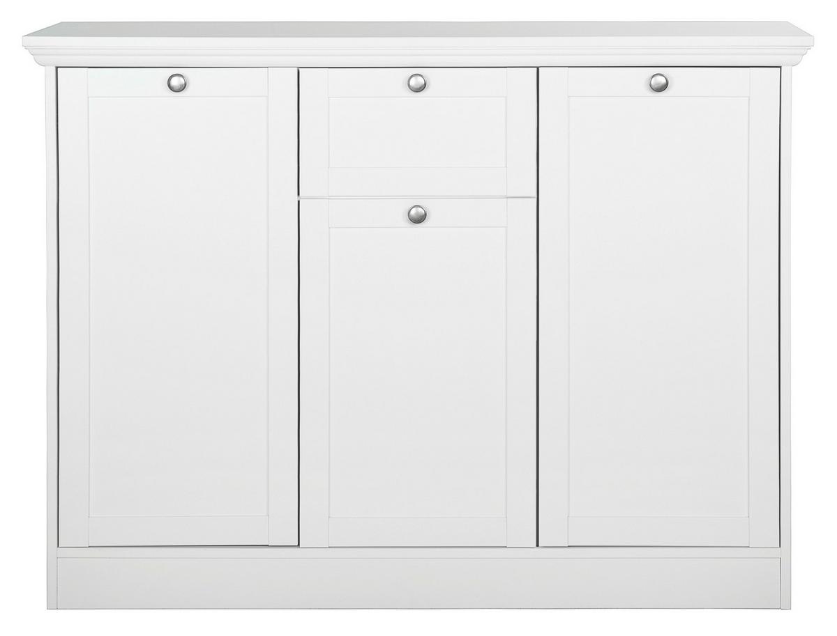 Komód E-Landwood 15 120/90 Cm - fehér, Romantik / Landhaus, faalapú anyag (120/90/40cm) - MID.YOU