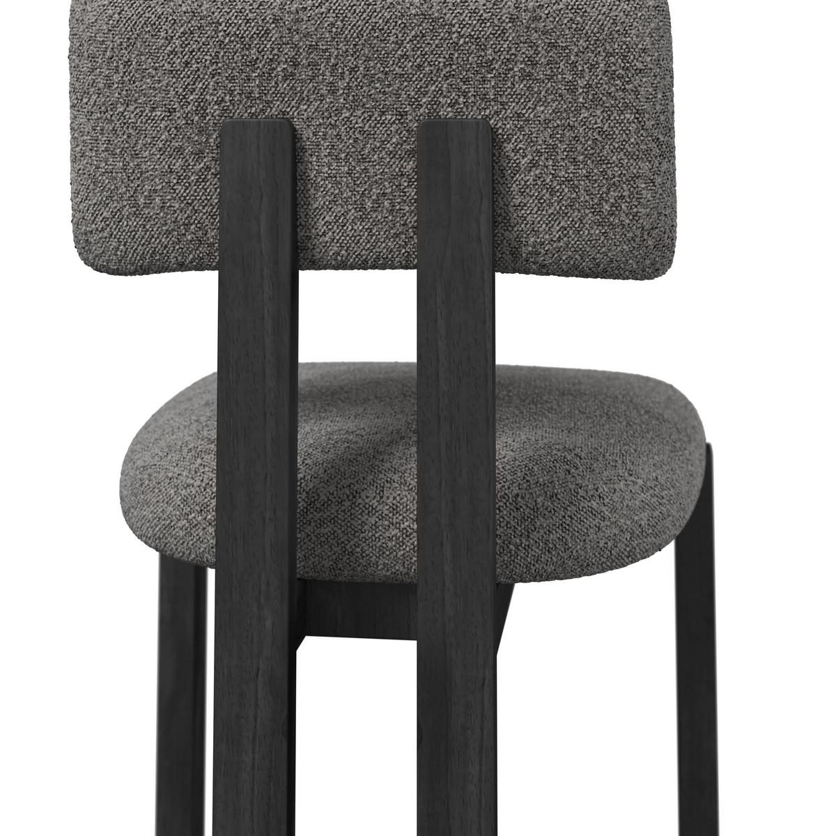 STOLIČKA JONNA - prírodná farba/svetlosivá, Modern, drevo/textil (51/82/53cm) - Bessagi Home