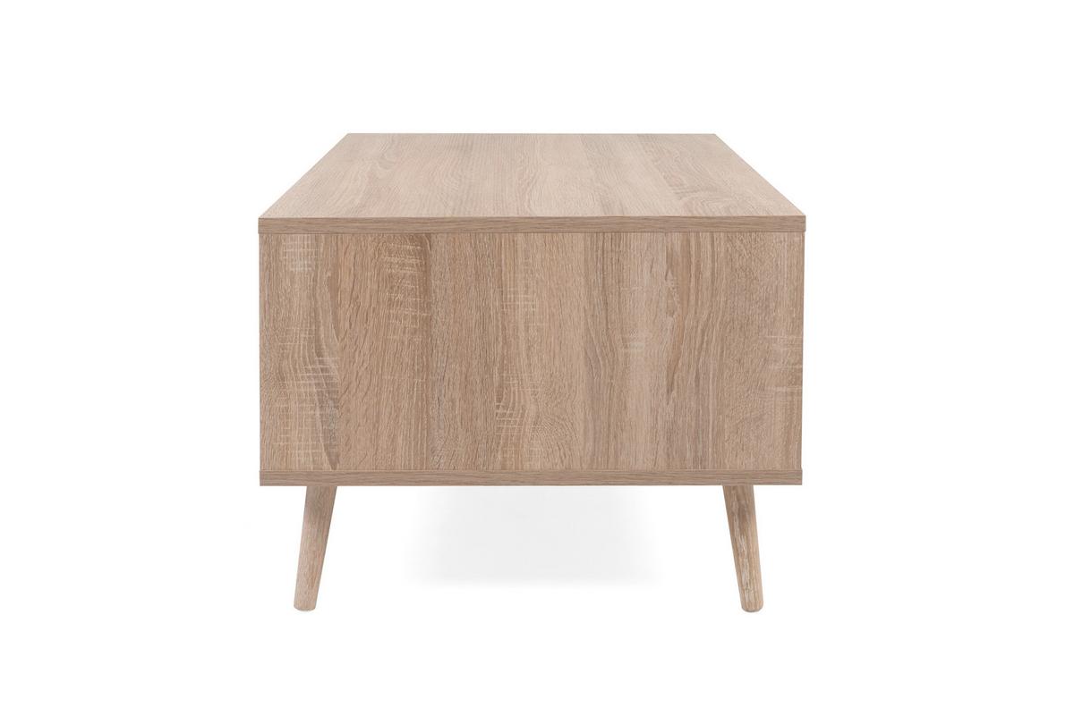 Couchtisch mit Drehtür und Fächer Bali, Eichefarben - Sonoma Eiche, Natur, Holz/Holzwerkstoff (100/60/46cm) - MID.YOU