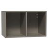 Wandregal Las Vegas Taupegrau B: 60 cm - Taupe, MODERN, Holzwerkstoff (60/36/37cm) - Vertico