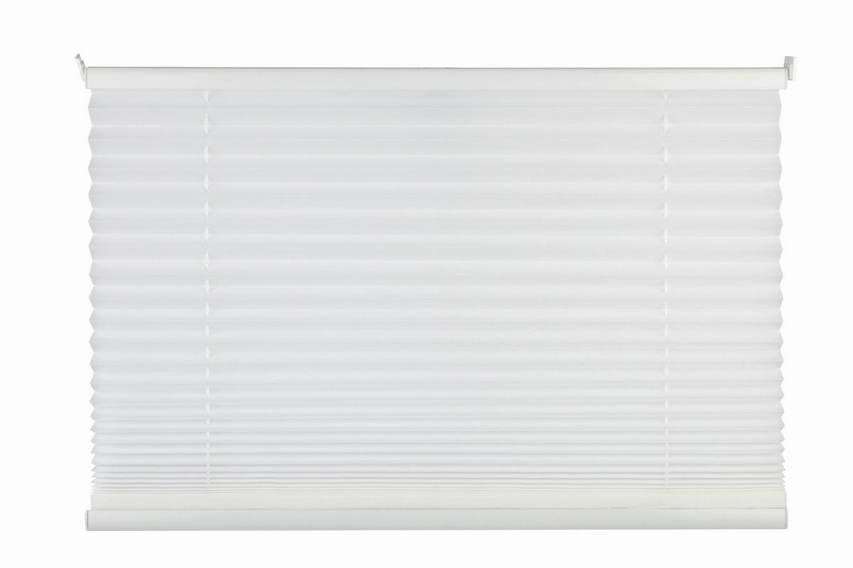 Plissee Free Weiß B: 80 cm - Weiß, Basics, Textil (80/120cm) - Homeware
