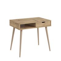 Schreibtisch Offer Nussbaumfarben L: 90cm - Eichefarben/Nussbaumfarben, Design, Holzwerkstoff (90/60/80cm) - Livetastic