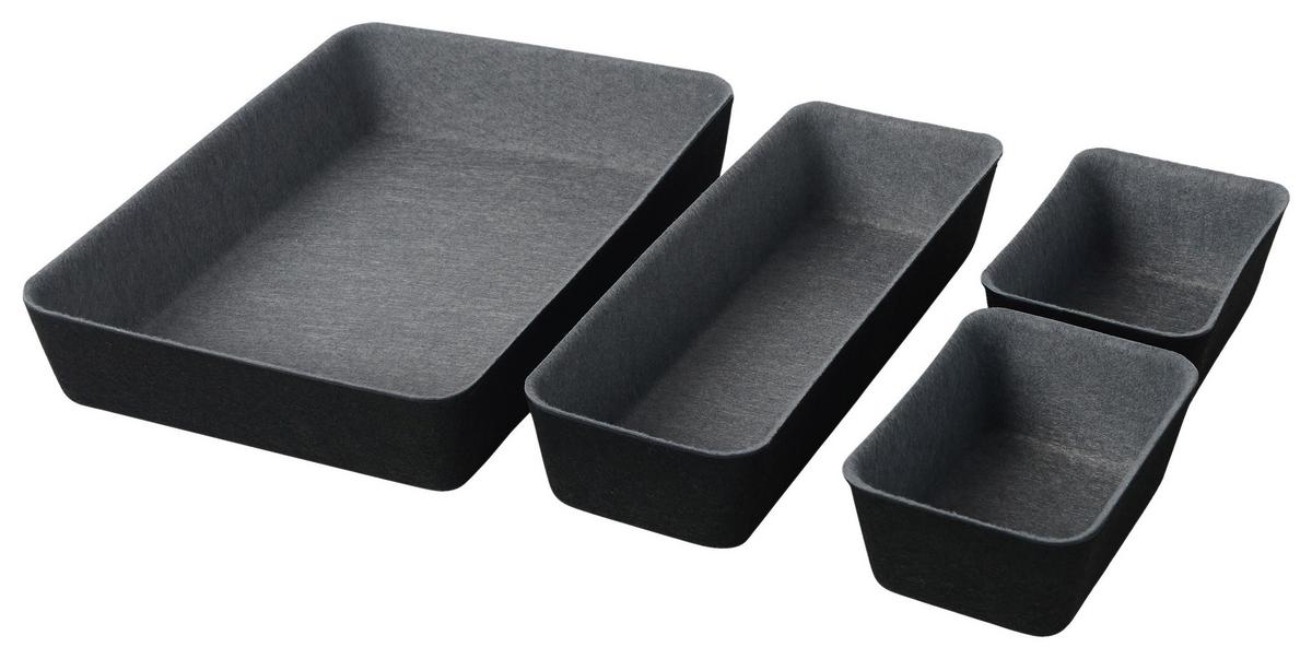 Ordnungssystem Julia - Beige/Schwarz, KONVENTIONELL, Textil - James Wood