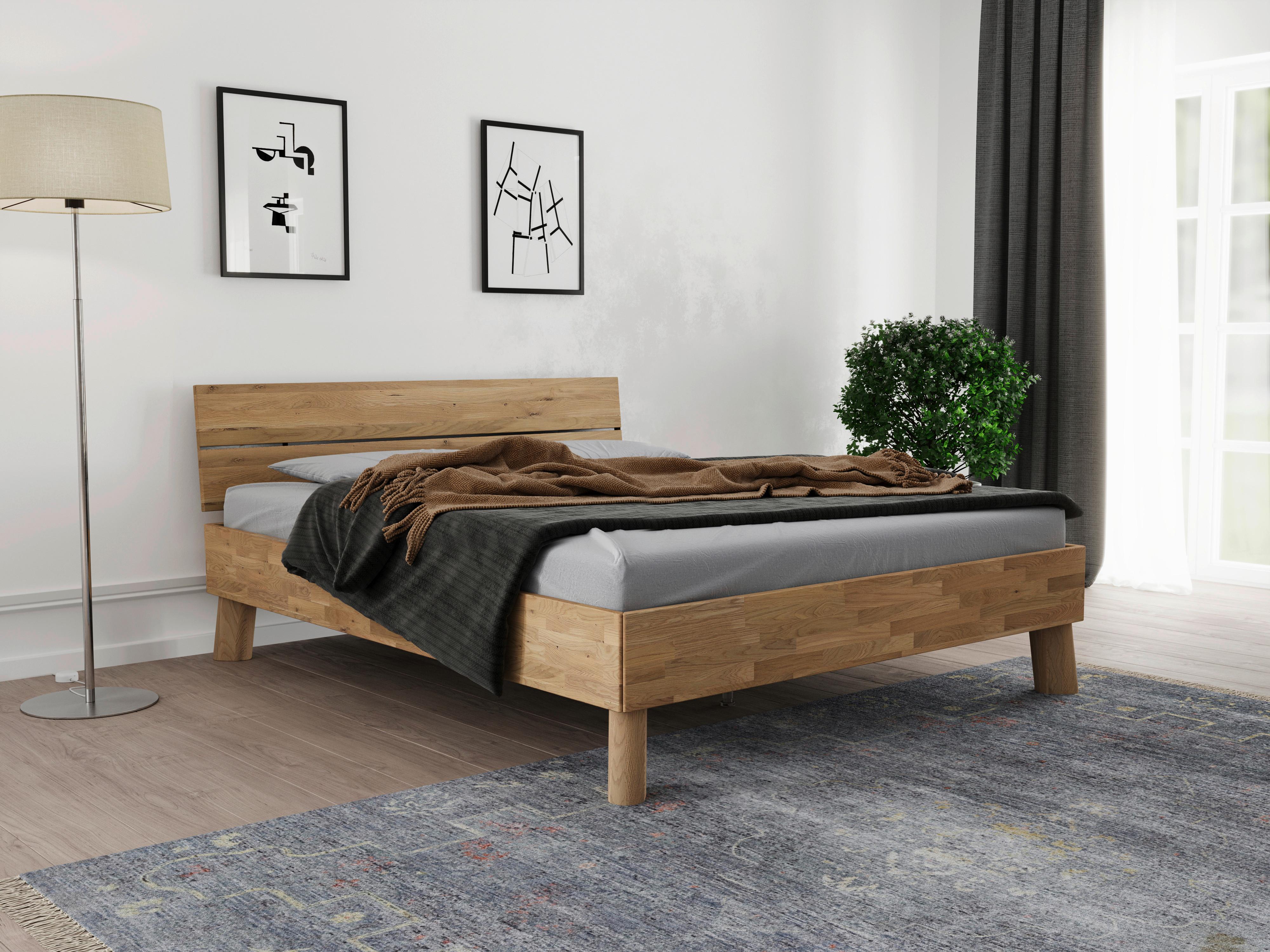 Bett Como Naturfarben 160x200cm - Naturfarben, MODERN, Holz (160/200cm) - MID.YOU