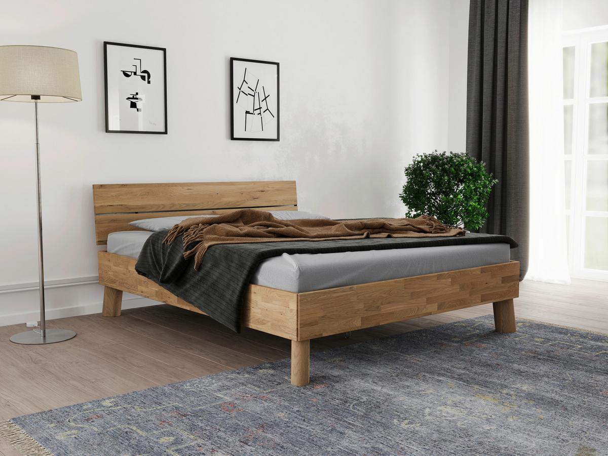Bett Como Naturfarben 160x200cm - Naturfarben, MODERN, Holz (160/200cm) - MID.YOU