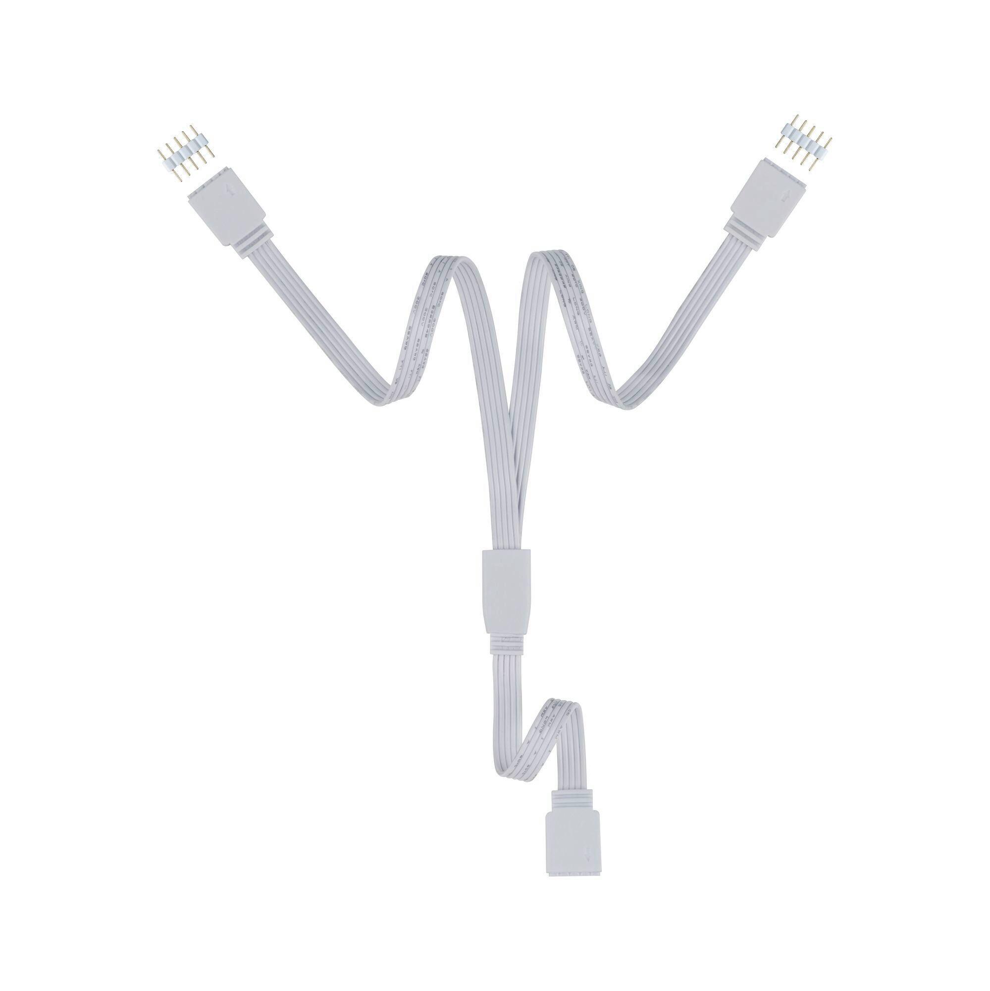 LED-Stripe Maxled Y-Splitter Verteiler - Weiß, Basics, Kunststoff (3/0,7cm) - Paulmann