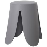 Stohovateľná taburetka PIA - sivá, Lifestyle, drevo/textil (30/46cm) - Based