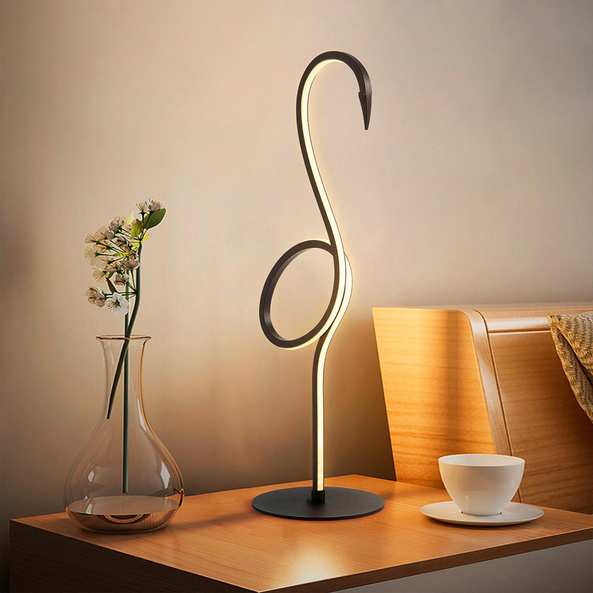 LED-Tischleuchte Flamingo-Tl-Blk - Schwarz, Trend (15/50cm) - Elstead Lighting