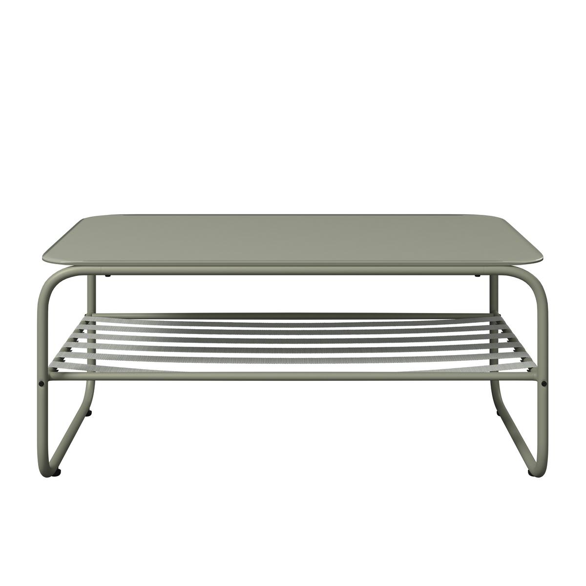 Loungegarnitur Miami - Beige/Grau, MODERN, Glas/Textil (128/62/82cm) - Beldano