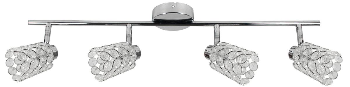 Strahler 94-00118 York - Chromfarben/Transparent, KONVENTIONELL, Glas/Metall (74/8/17cm)