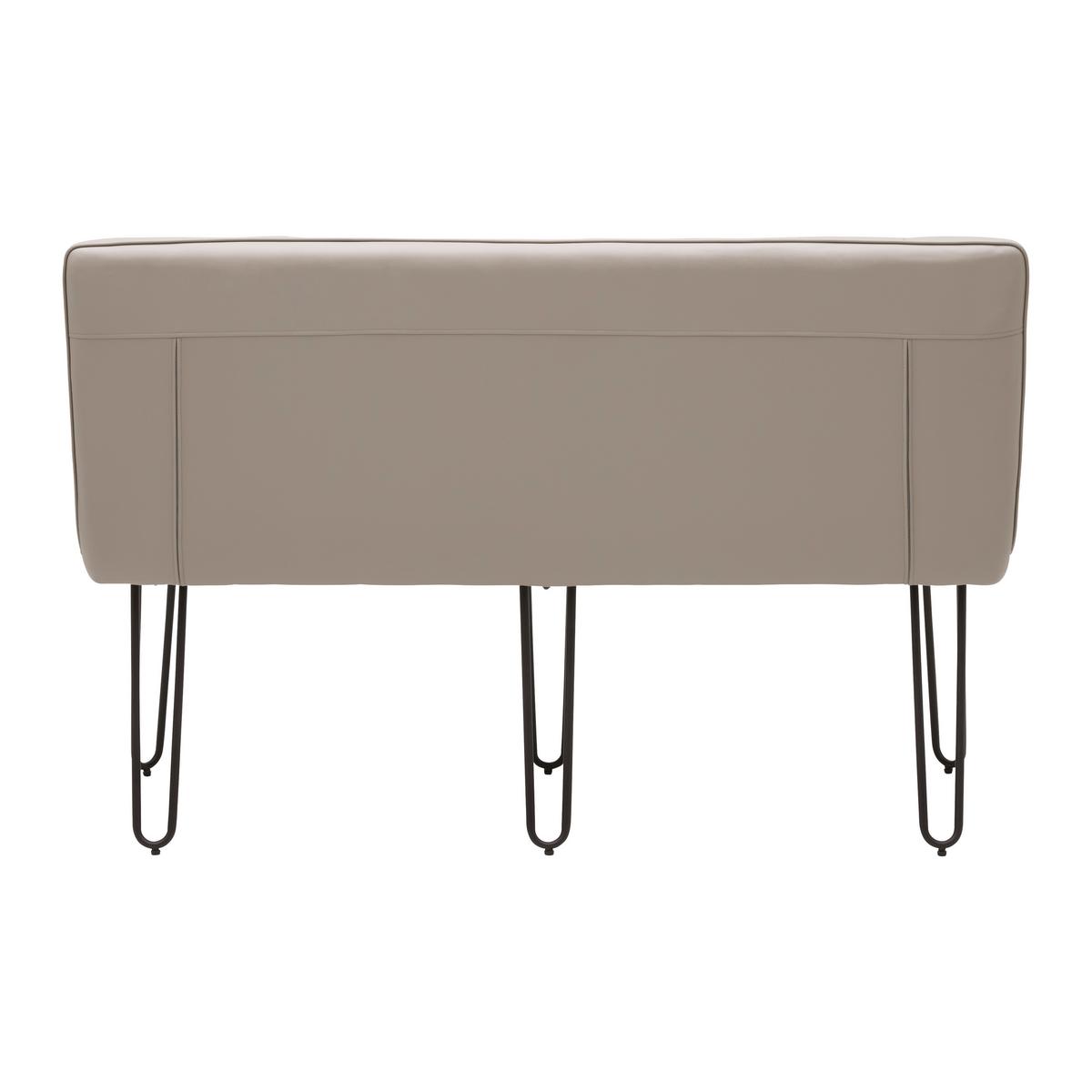 LavicE Ivie - šedohnědá koženka - černá/šedohnědá, Moderní, kov/dřevo (140/92/62cm) - Bessagi Home