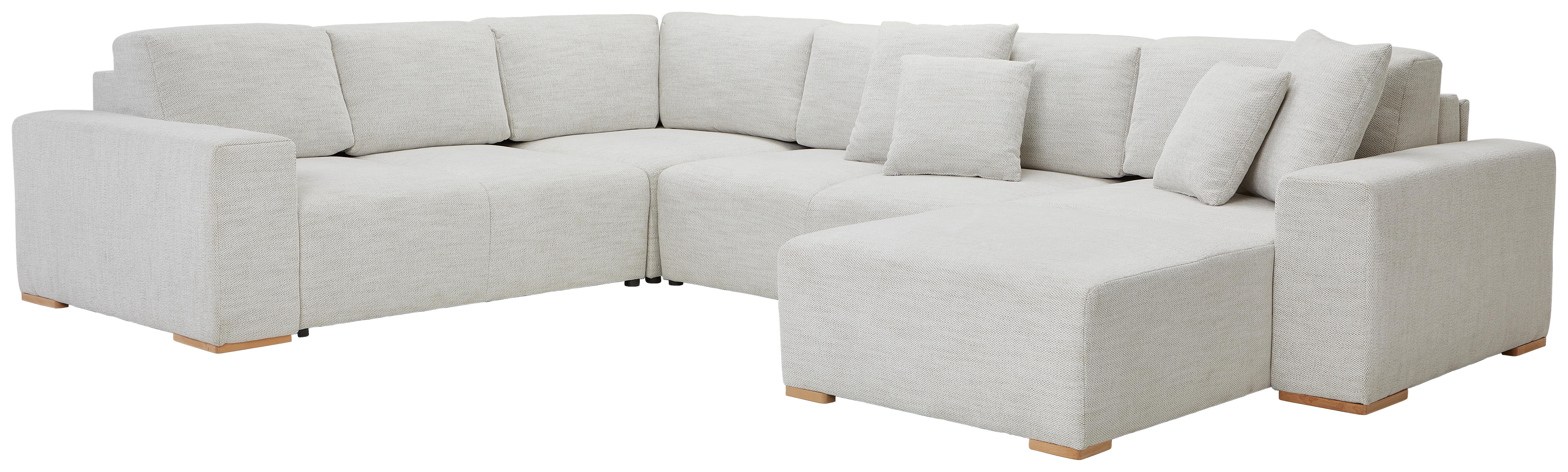 Wohnlandschaft Vouge Beige U: 283x371x208 cm - Beige/Buchefarben, KONVENTIONELL, Textil (283/371/208cm) - Livetastic