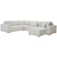 Wohnlandschaft Vouge Beige U: 283x371x208 cm - Beige/Buchefarben, KONVENTIONELL, Textil (283/371/208cm) - Livetastic