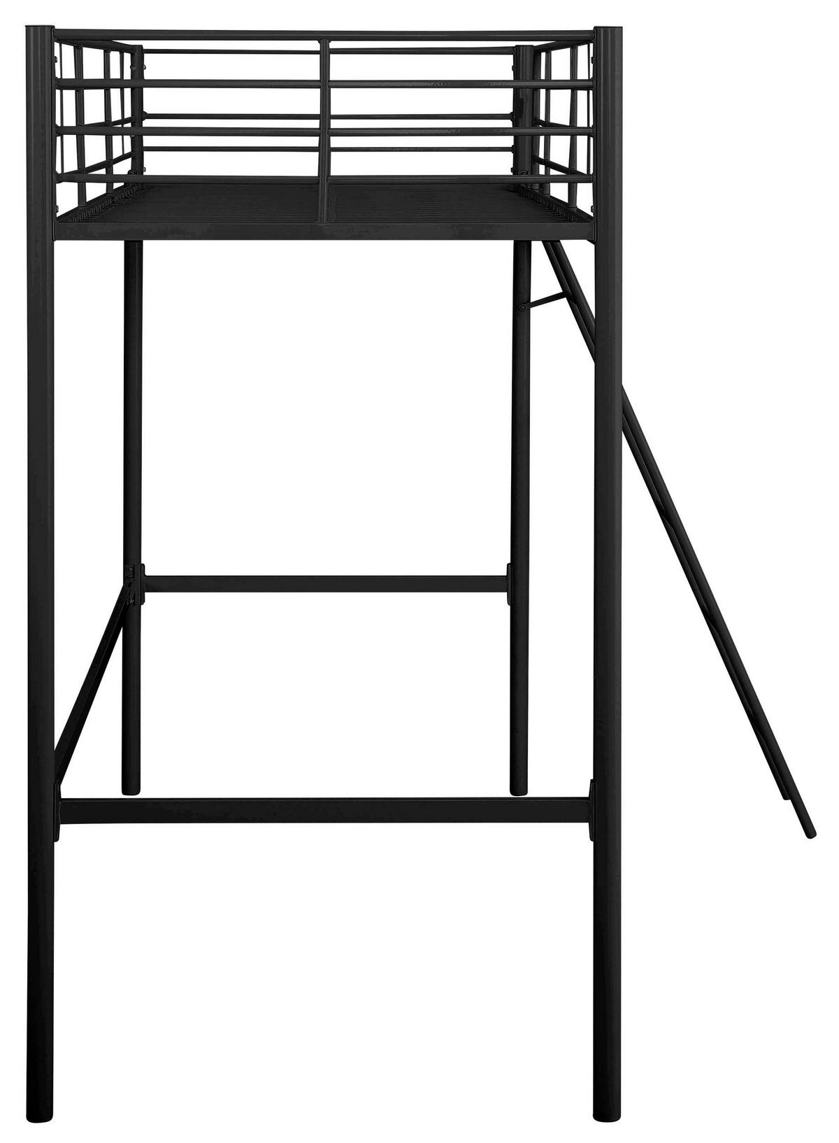 HOCHBETT Clove Schwarz 90x200cm - Schwarz, Design, Metall (90/200cm) - MID.YOU
