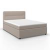Boxspringová postel MARCO 160x200, šedohnědá - černá/šedohnědá, Moderní, dřevo/textil (160/200cm) - Bessagi Home