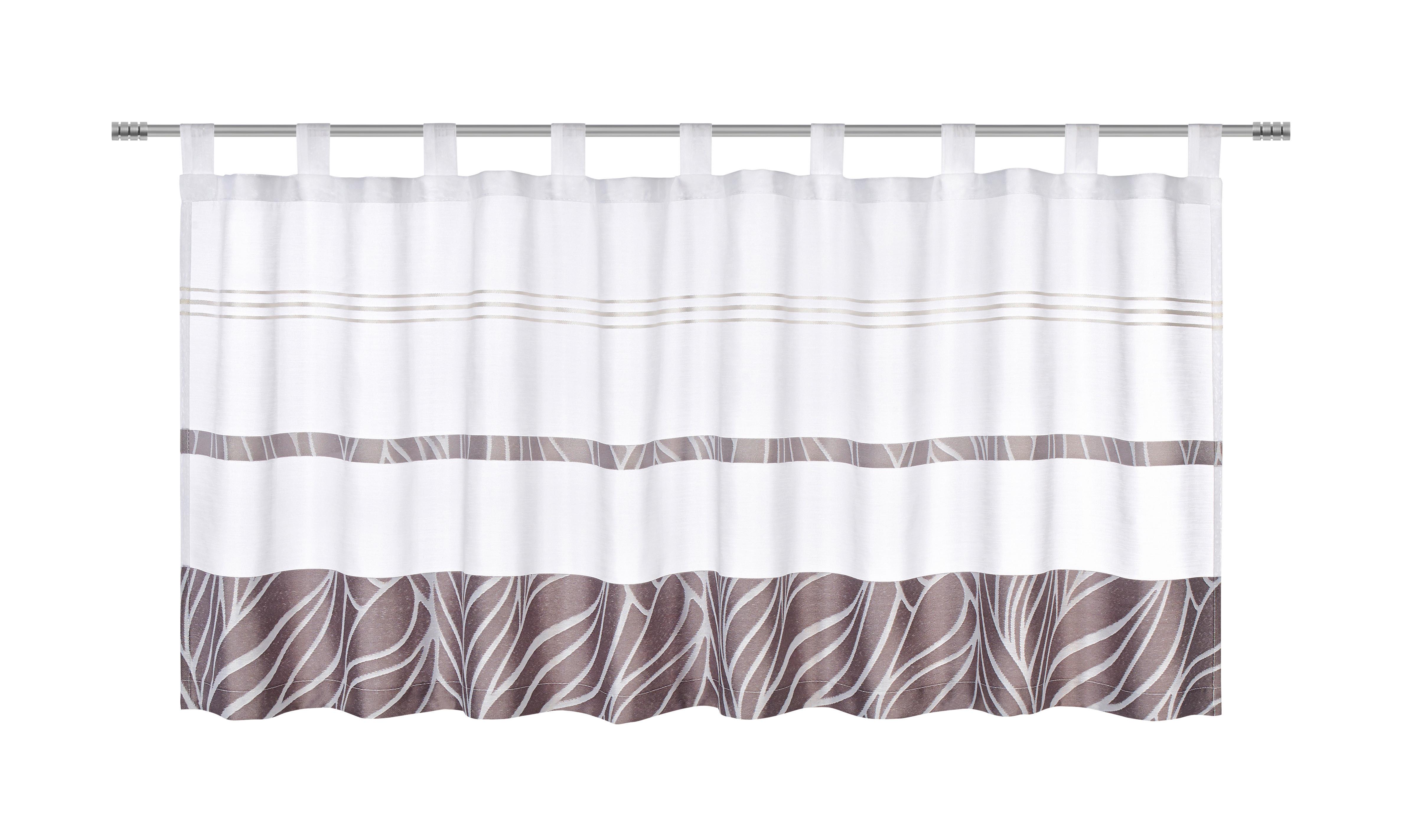 ZÁCLONA KRÁTKÁ Anita, 50/145cm, šedá - šedá, Konvenční, textil (50/145cm) - Modern Living