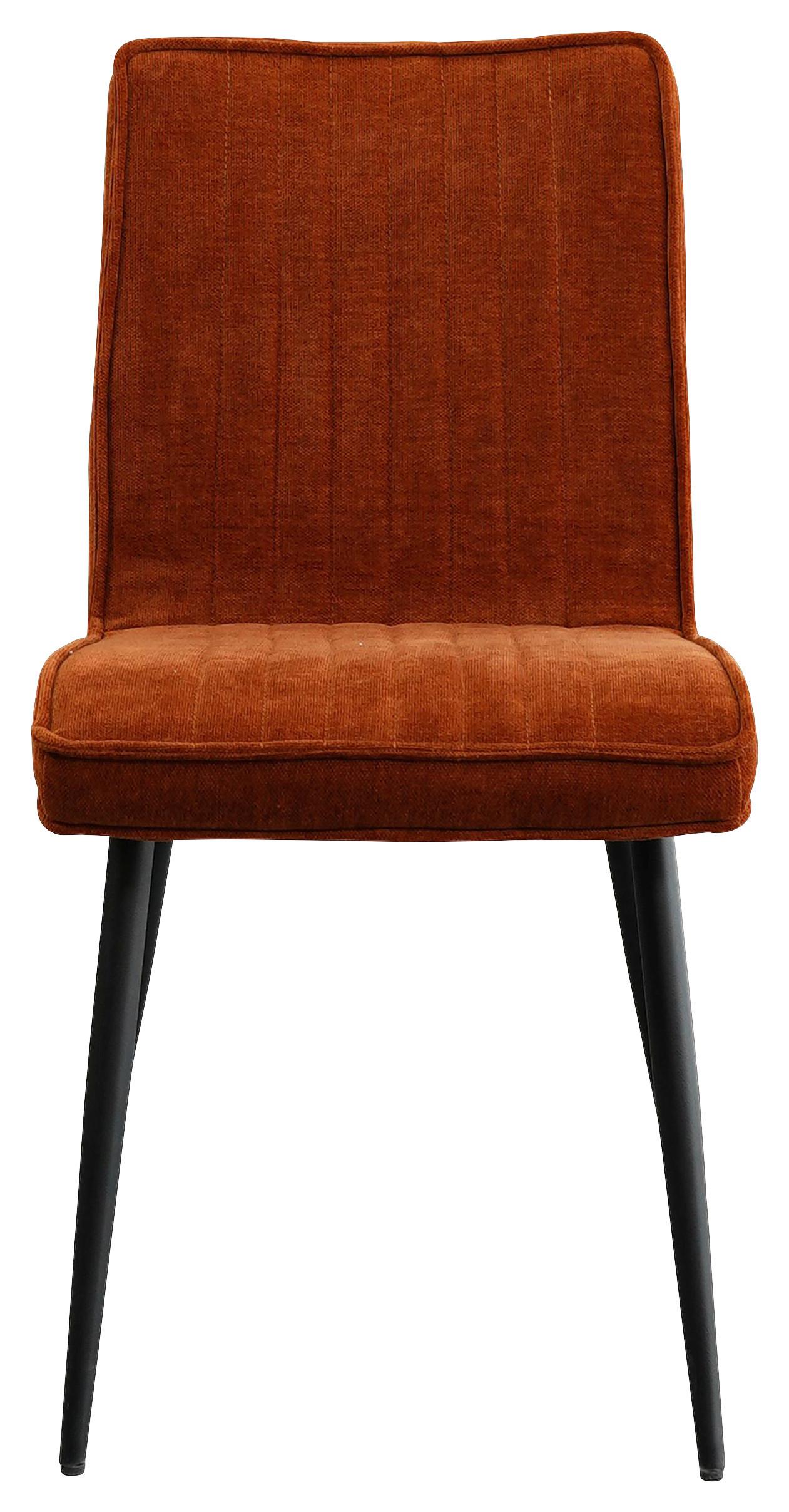 Stolička LENA farba hrdze - čierna/hrdzavá, Modern, kov/drevo (43/86/57cm) - Mömax