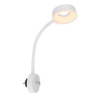 LED-Wandleuchte 58397w Lehovo - Weiß, Design, Kunststoff/Metall (15/45,5cm) - Globo