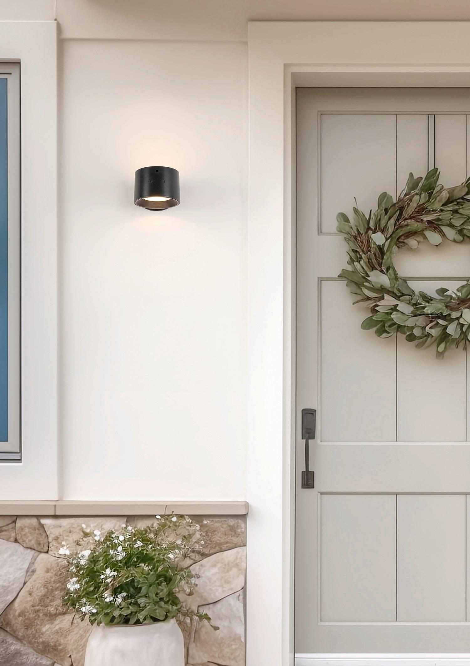 NÁSTĚNNÉ LED SVÍTIDLO RIG1 - černá, Moderní, kov/plast (9,3/7,5/5,2cm) - Mömax