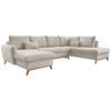 Wohnlandschaft Scandic Lagom Beige U: 157x312x202 cm - Beige/Naturfarben, Textil (157/312/202cm) - MID.YOU