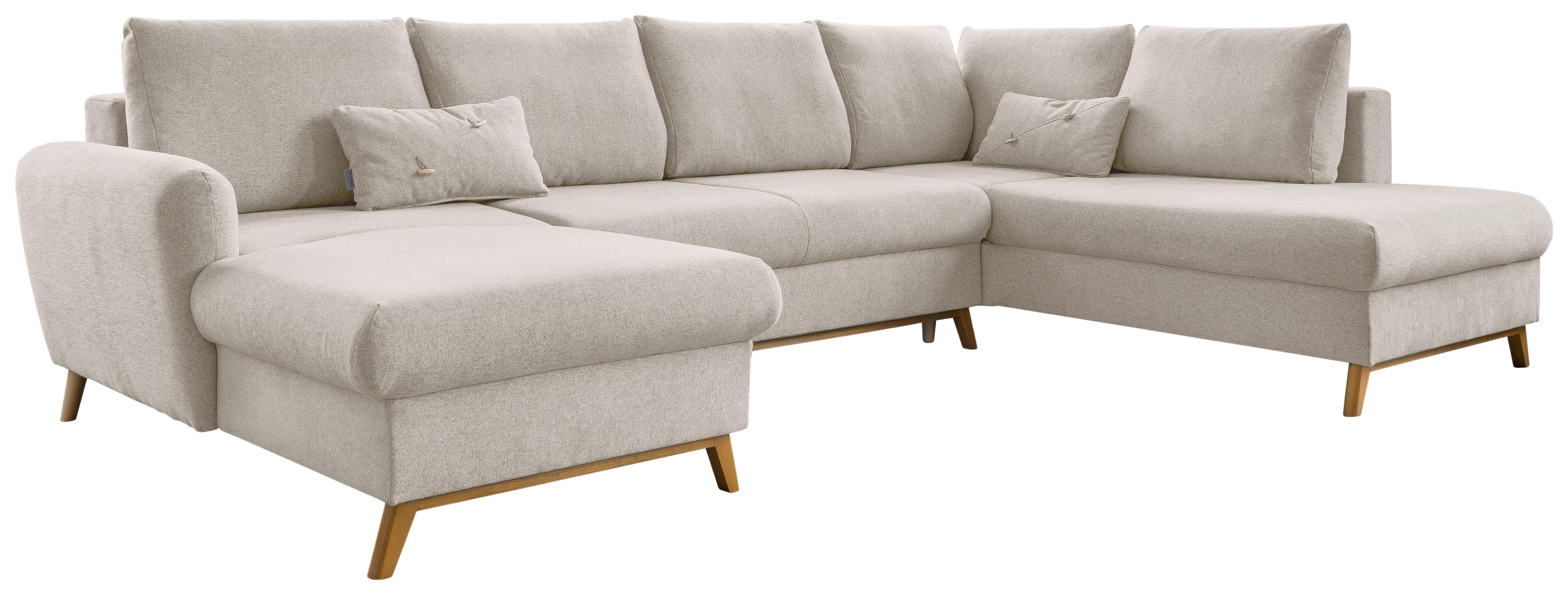 Wohnlandschaft Scandic Lagom Beige U: 157x312x202 cm