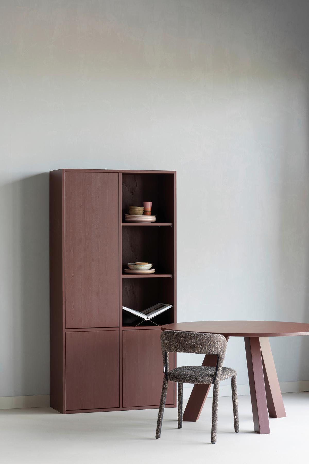 ESSTISCH Rhonda Bordeaux L: 129cm - Bordeaux, MODERN, Holz (129/129/75cm) - Livetastic