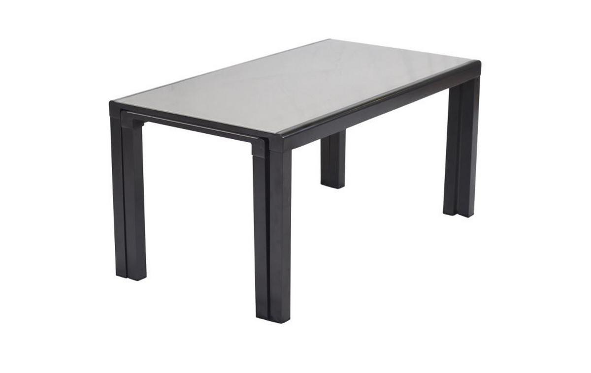 Gartenmöbel Set 7-tlg Florenz Aus Metall/textil/glas - Graphitfarben/Grau, MODERN, Glas/Textil - Gardenson