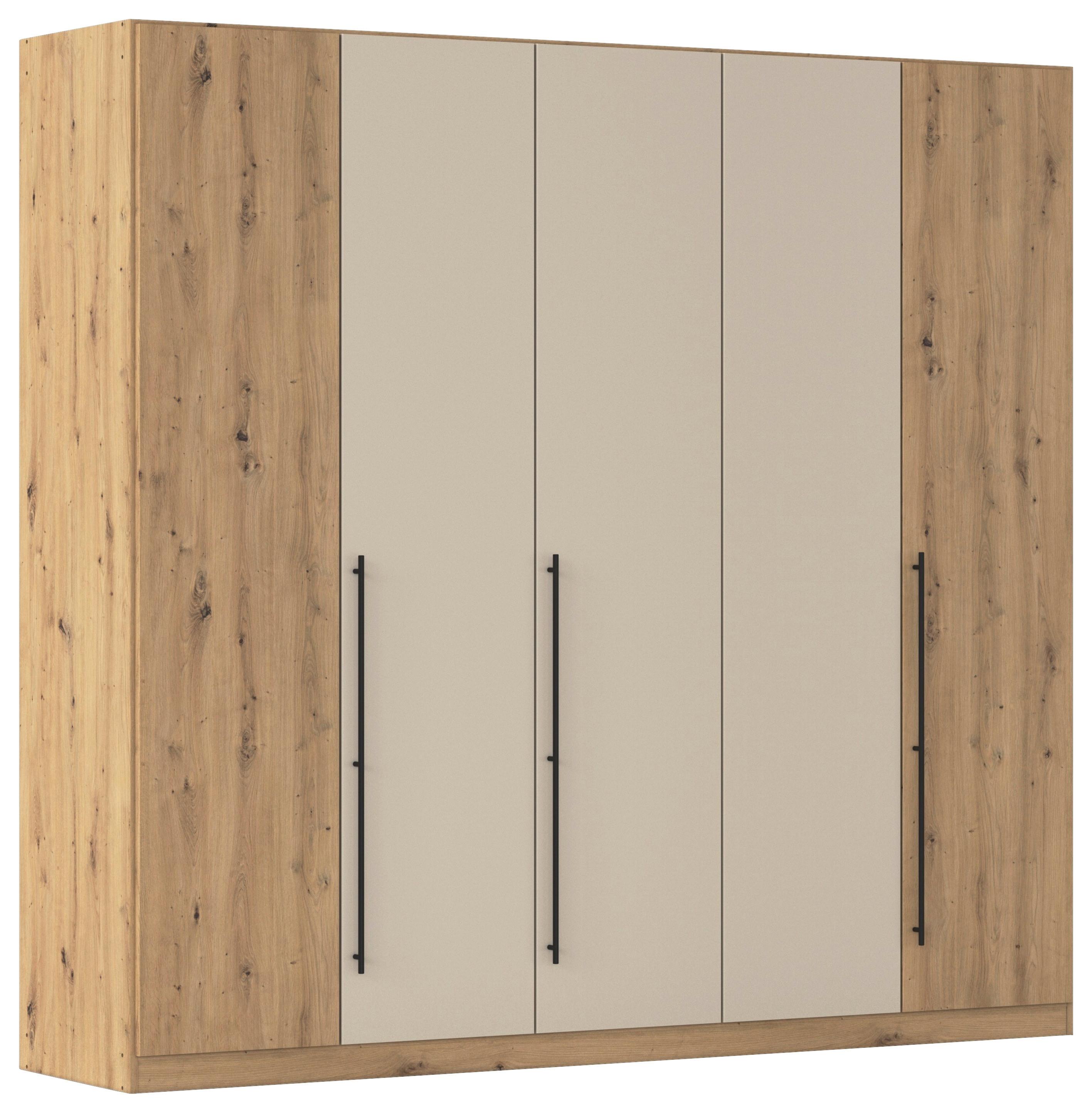 Kleiderschrank Safari B: 226 cm - Champagner/Eiche Artisan, KONVENTIONELL, Holzwerkstoff (226/210/54cm)