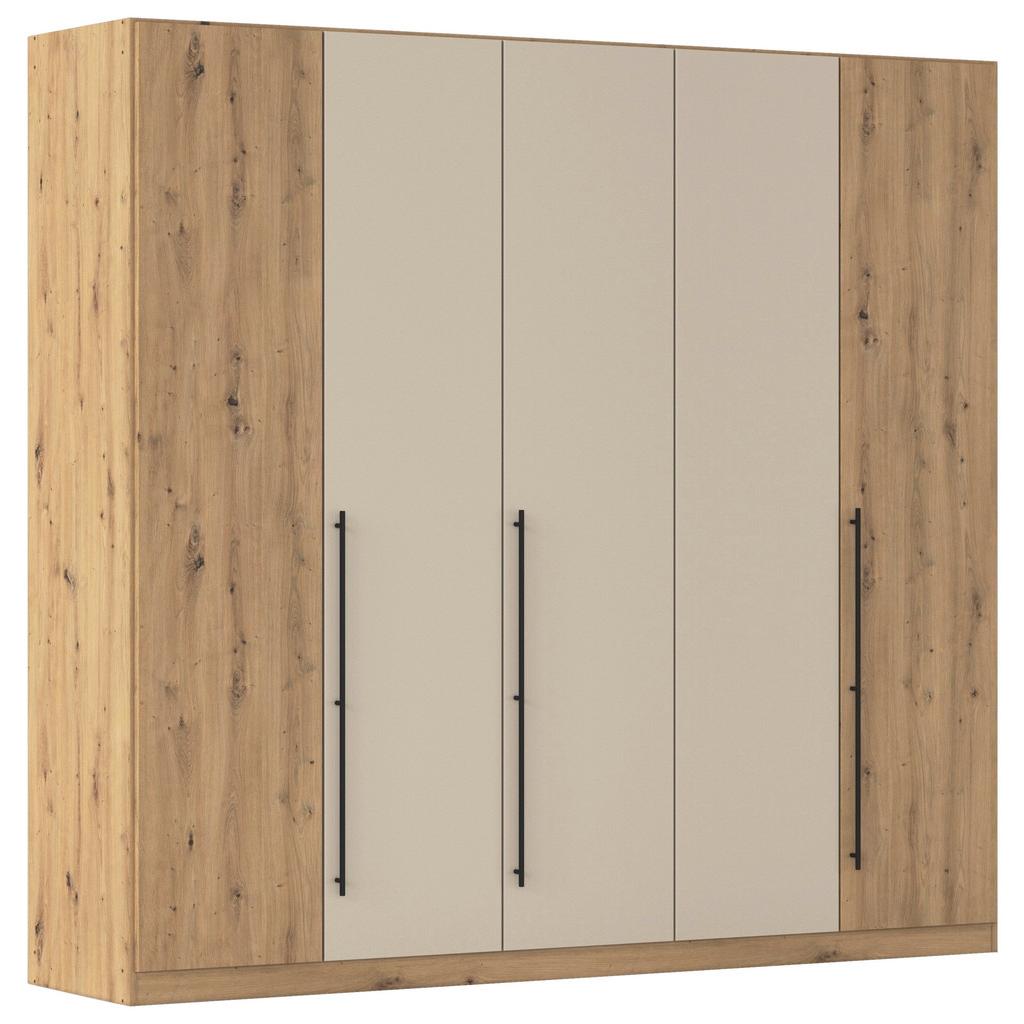 Kleiderschrank Safari Champagner/Eiche D. B: 226 cm
