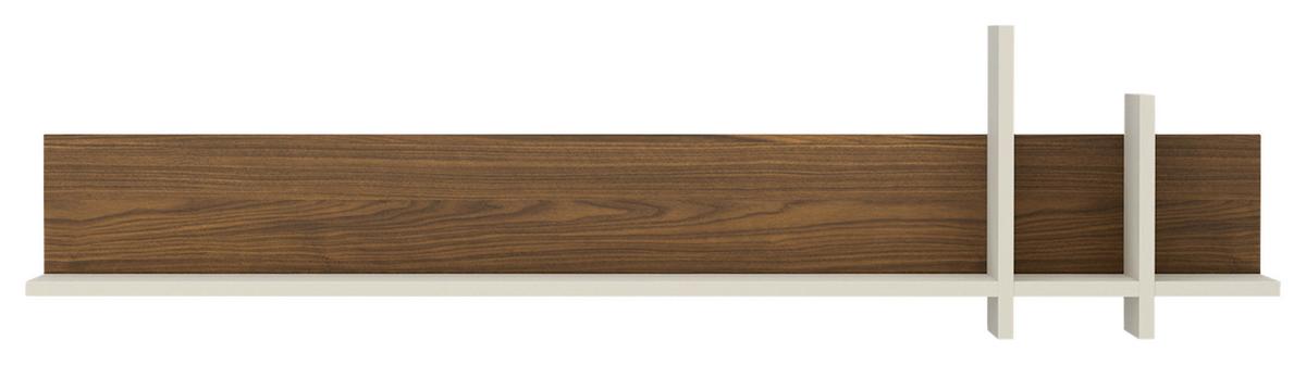 Wandboard Kansas Nussbaum/Kaschmir B: 180cm - Kaschmir/Nussbaumfarben, Basics, Holzwerkstoff (180/45/25cm) - Hom`in
