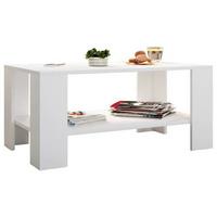 Konferenční stolek Dalus, bílý - bílá, Moderní, kompozitní dřevo (90/53/41cm) - MID.YOU