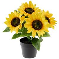 Dekor Virág Jasmina - sárga/fekete, Konventionell, műanyag (15/26cm) - Luca Bessoni