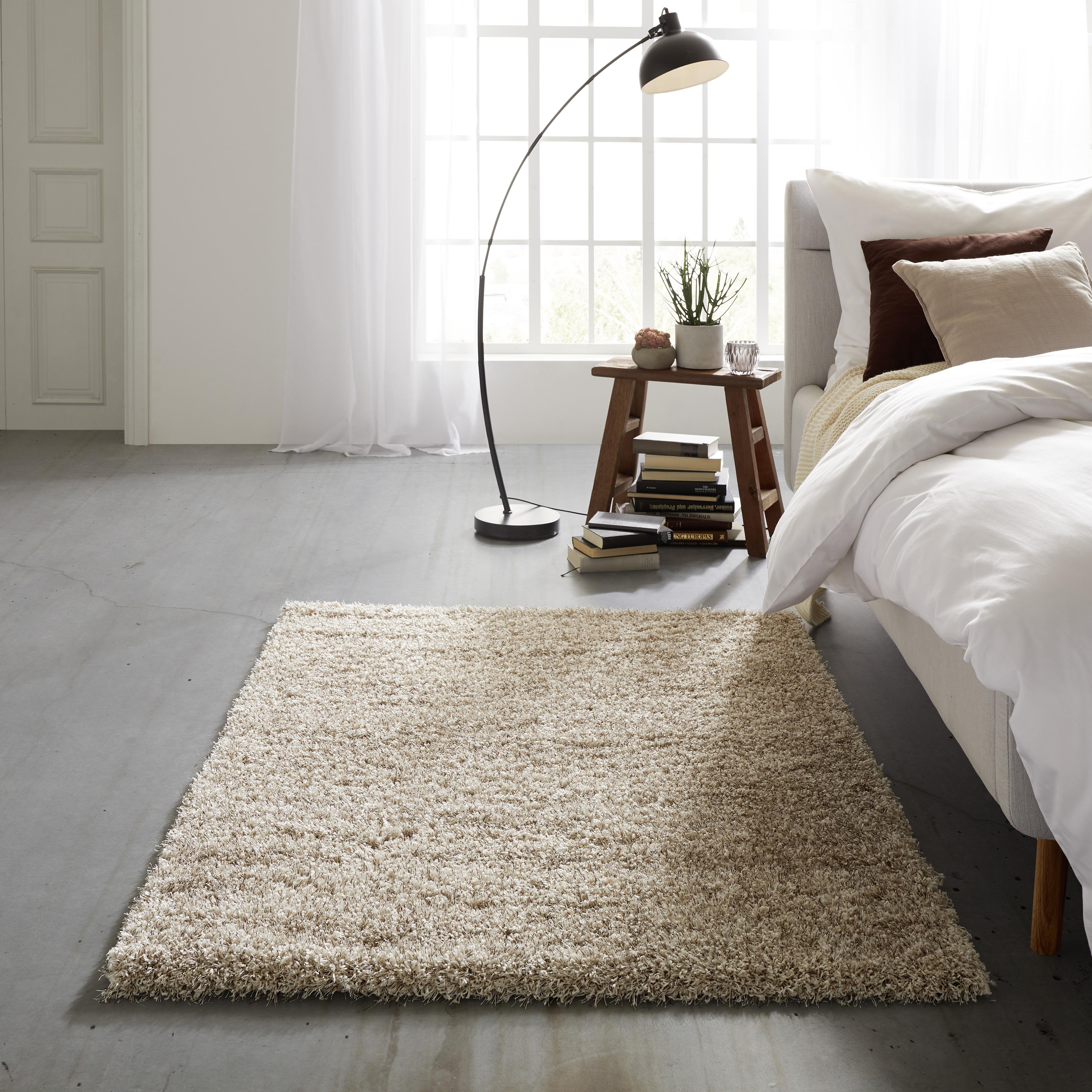Koberec S Vysokým Vlasom Lambada 3, 120/170cm, Prírodná - prírodné farby, textil (120/170cm) - Modern Living