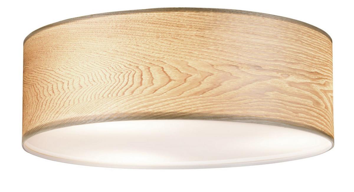 Deckenleuchte Ø 45 cm 3-Flammig dimmbar - Rotbraun, Basics, Holz/Metall (45/15cm) - Paulmann