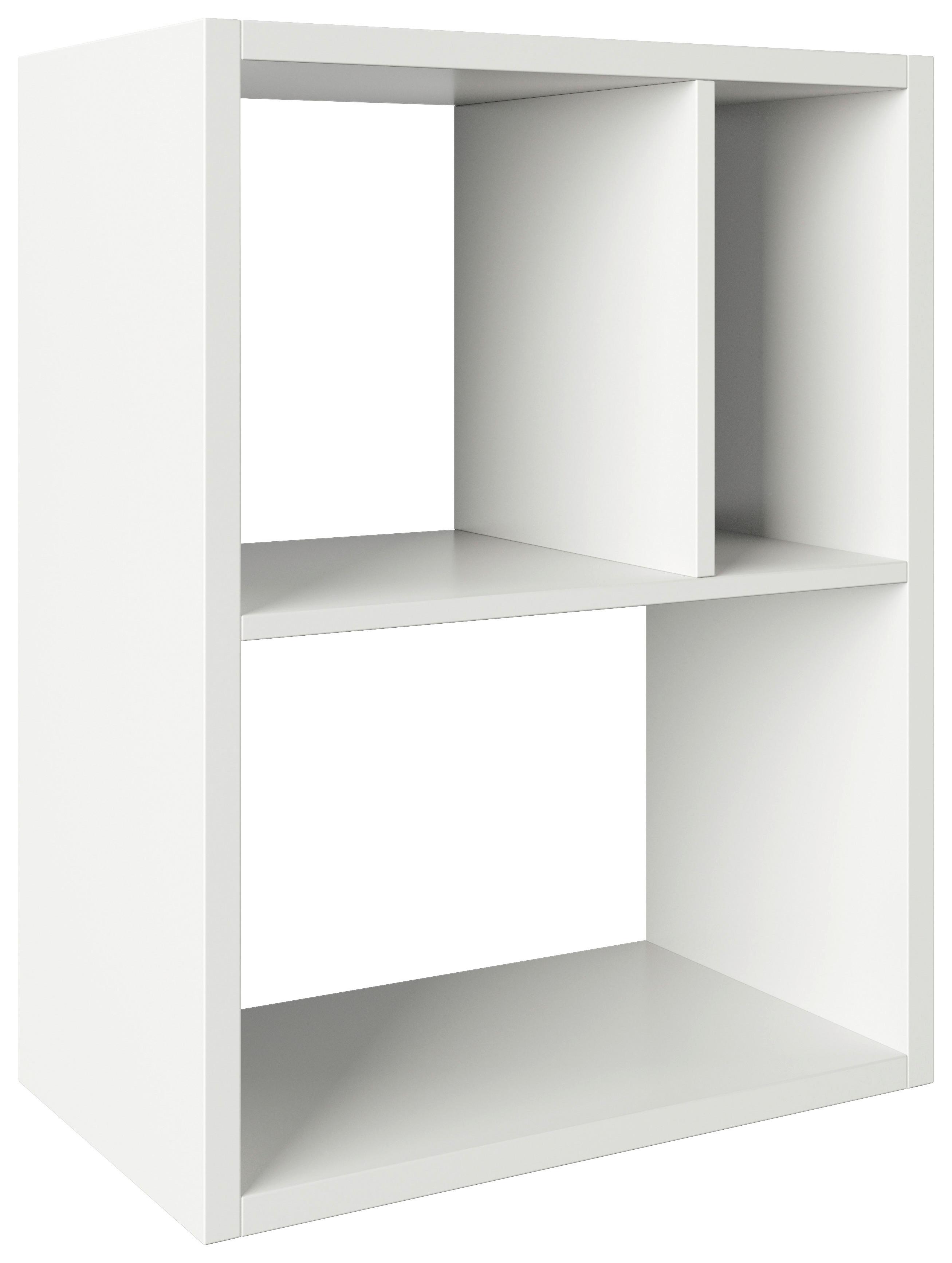 Regal Fortuna - Weiß, Basics, Holzwerkstoff (75/58/34cm) - MID.YOU
