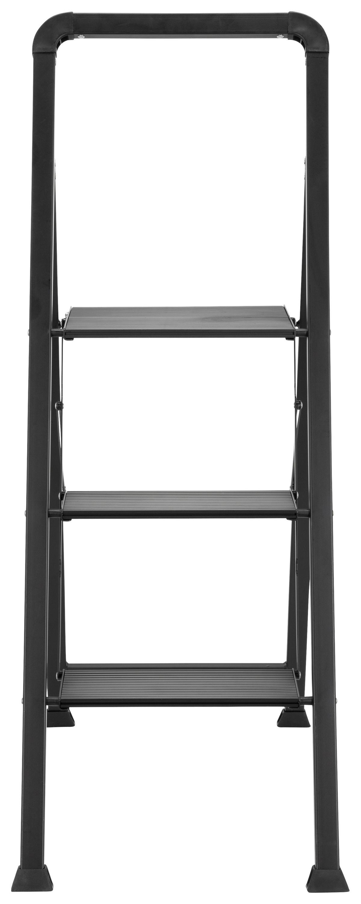 Leiter Solid W6 - Schwarz, Basics, Metall (42/128/5cm) - MID.YOU