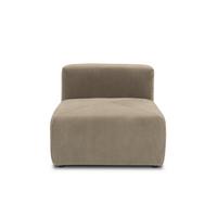 Sofaelement Schlammfarben B: 85 Cm - Schlammfarben/Schwarz, Design, Textil (85/69/108cm) - MID.YOU