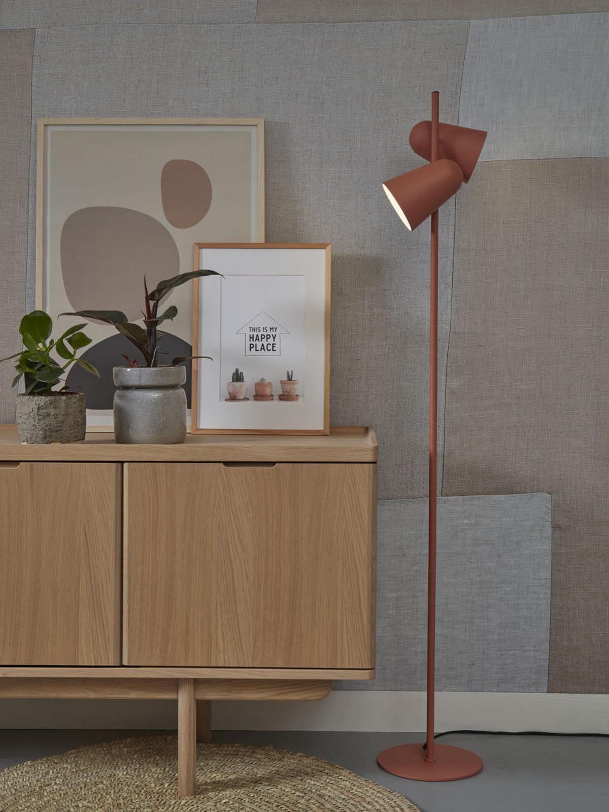 Stehlampe Salamanca Terra Cotta mit Schalter - Terracotta, Basics, Metall (28/145cm) - It's about Romi