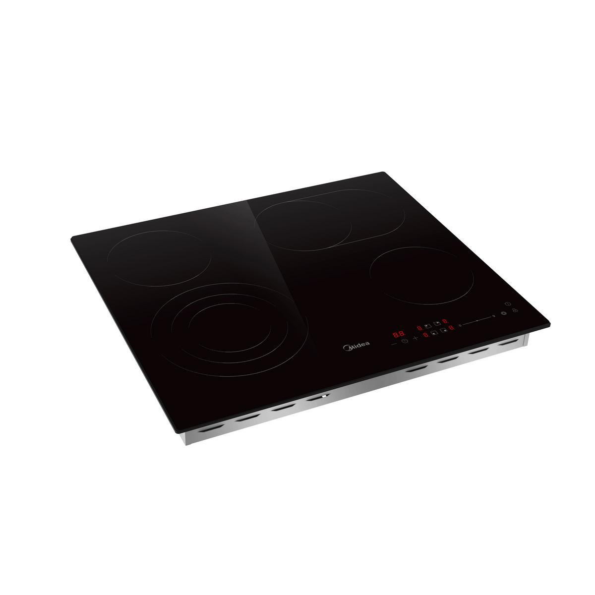 Glaskeramikkochfeld Mch731f218k0 - Schwarz, Basics, Glas/Metall (59/5,5/52cm) - Midea