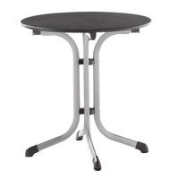 Gartentisch Klappbar Stahl D: 68cm - Anthrazit/Graphitfarben, MODERN, Holzwerkstoff/Metall (68/72cm) - Sieger