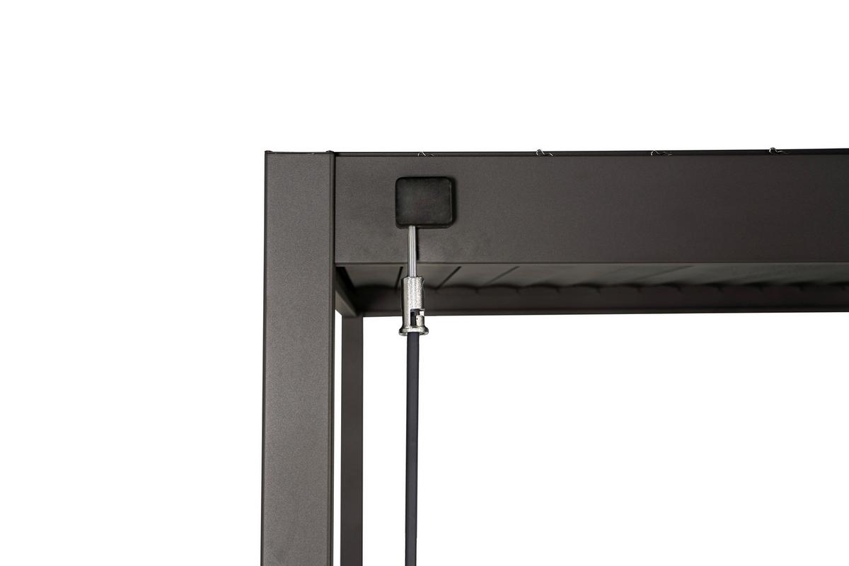 Pergola Basic Bbq - Anthrazit, LIFESTYLE, Metall (150/240/250cm) - Gardenson