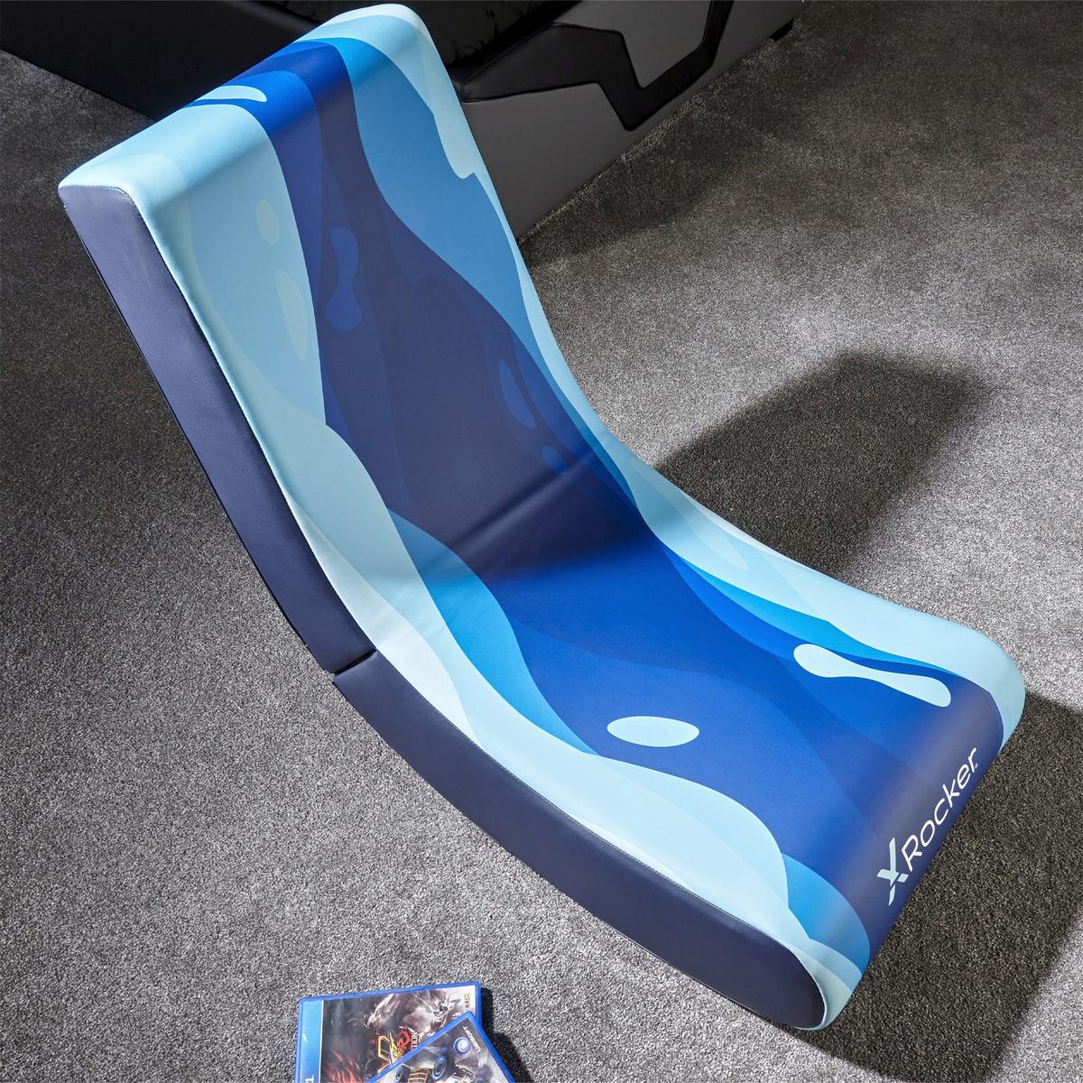 Gamingsessel Video Rocker - Blau, MODERN, Textil (41/65/85cm) - X Rocker