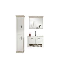 Badezimmer Florenz Pinienfarben B: 143cm - Weiß/Pinienfarben, Design, Naturmaterialien/Holzwerkstoff (143/200/46cm) - MID.YOU