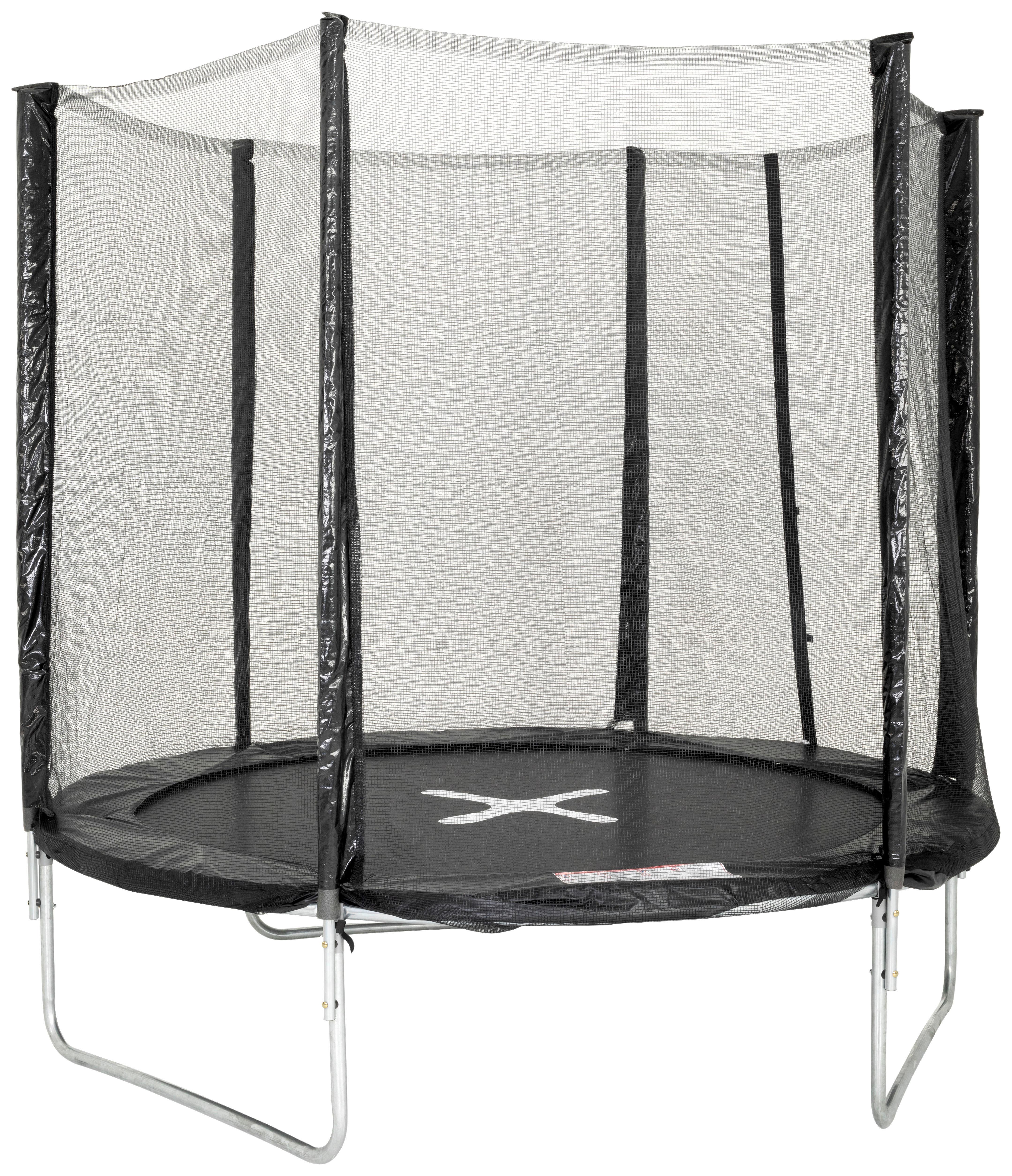 Trampolína P/V: 250/239 CM - černá, Konvenční, kov/textil (250/239cm) - Mömax