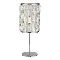 Kristall-Tischleuchte Bijou Eu6584cc - Klar/Chromfarben, Design, Glas/Metall (19,5/47/19,5cm)