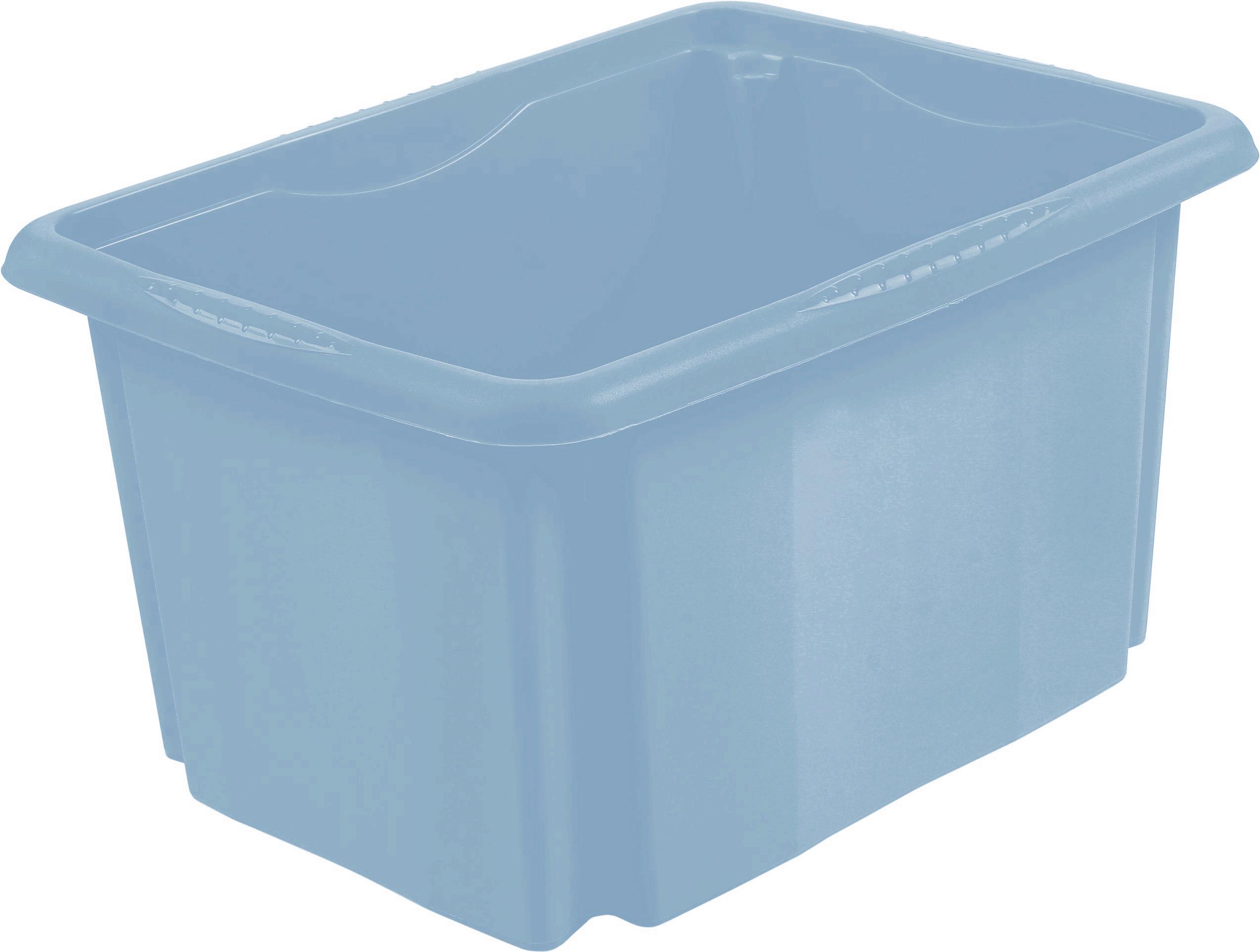 Aufbewahrungsbox Emil Stapelbar Kunststoff 24 L - Blau, KONVENTIONELL, Kunststoff (41/34,5/22cm)